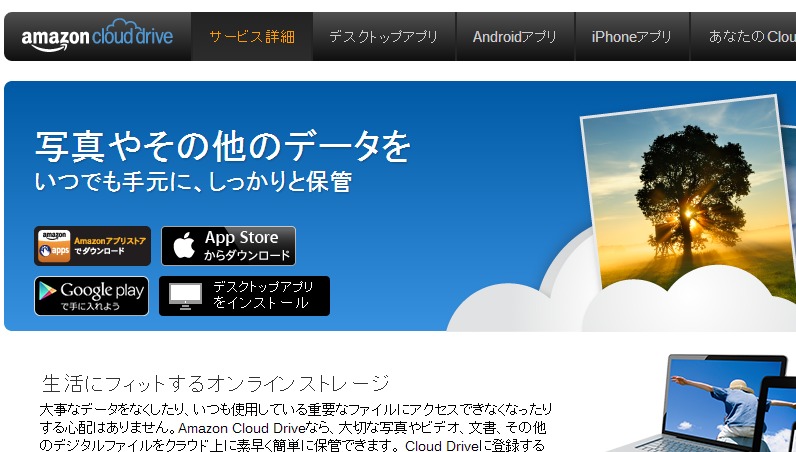 Amazon Cloud Drive画像