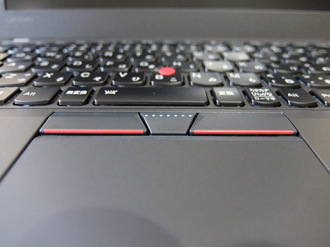 ThinkPad X260の左右クリックキー写真