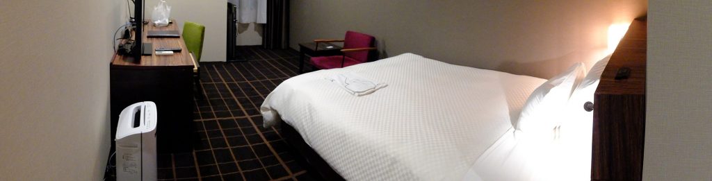 ホテルアール・メッツ宇都宮、シングルルームパノラマ写真